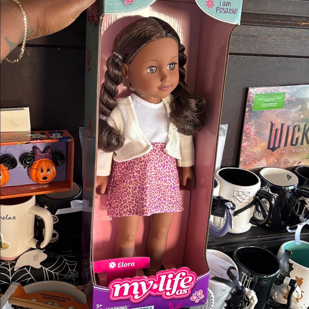 My Life Doll Elora with Pink Leopard Skirt
